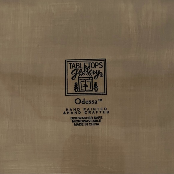 10.5” Tabletop Gallery “Odessa” square plate - Picture 5 of 5